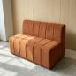 Preview: Muxing Sofa Sitzbank für Gastronomie, Gastro-Sofa Dinerbank Restaurantbank Polsterbank, Café Bar Bistro Hotel Möbel, Braun, 120 × 65 × 78 cm 【2508-16】