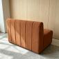 Preview: Muxing Sofa Sitzbank für Gastronomie, Gastro-Sofa Dinerbank Restaurantbank Polsterbank, Café Bar Bistro Hotel Möbel, Braun, 120 × 65 × 78 cm 【2508-16】
