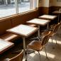 Preview: Muxing Gewerbetisch Gastronomietisch Esstisch für Café, Bar, Restaurant, Dessertladen, Bubble-Tea-Shop, Imbiss und Nudelrestaurant 60 x 60 x 75 cm【BAI-F60 -】