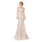 Preview: Muxing Damen Brautkleid Spitze Meerjungfrau Hochzeitskleid Schulterfrei Langarm Bodenlang Brautkleid Weiß ohne Schleier