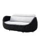 Preview: Muxing Gartenlounge Set 4-teilig mit 2 Einzelsesseln, Dreisitzer-Sofa und Couchtisch, Wasserabweisend, Ideal für Garten, Terrasse und Hof
