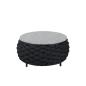 Preview: Muxing Gartenlounge Set 4-teilig mit 2 Einzelsesseln, Dreisitzer-Sofa und Couchtisch, Wasserabweisend, Ideal für Garten, Terrasse und Hof
