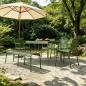 Preview: MuXing Gartenmöbel Tisch- und Stuhlset – Outdoor Eisenmöbel, geeignet für Gartenrestaurants, Cafés und andere Außenbereiche, grün【HYZL】