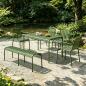 Preview: MuXing Gartenmöbel Tisch- und Stuhlset – Outdoor Eisenmöbel, geeignet für Gartenrestaurants, Cafés und andere Außenbereiche, grün【HYZL】
