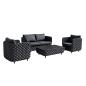 Preview: Muxing 4-teiliges Gartenmöbel-Set, Lounge-Set mit 2 Sesseln, 2-Sitzer-Sofa und Tisch, wetterbeständige Sitzgruppe für Garten und Balkon/TB627/
