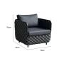 Preview: Muxing 4-teiliges Gartenmöbel-Set, Lounge-Set mit 2 Sesseln, 2-Sitzer-Sofa und Tisch, wetterbeständige Sitzgruppe für Garten und Balkon/TB627/