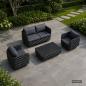Preview: Muxing 4-teiliges Gartenmöbel-Set, Lounge-Set mit 2 Sesseln, 2-Sitzer-Sofa und Tisch, wetterbeständige Sitzgruppe für Garten und Balkon/TB627/