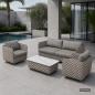 Preview: Muxing 4-teiliges Gartenmöbel-Set, Lounge-Set mit 2 Sesseln, 2-Sitzer-Sofa und Tisch, wetterbeständige Sitzgruppe für Garten und Balkon/TB627/