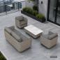Preview: Muxing 4-teiliges Gartenmöbel-Set, Lounge-Set mit 2 Sesseln, 2-Sitzer-Sofa und Tisch, wetterbeständige Sitzgruppe für Garten und Balkon/TB627/