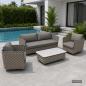 Preview: Muxing 4-teiliges Gartenmöbel-Set, Lounge-Set mit 2 Sesseln, 2-Sitzer-Sofa und Tisch, wetterbeständige Sitzgruppe für Garten und Balkon/TB627/