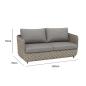 Preview: Muxing 4-teiliges Gartenmöbel-Set, Lounge-Set mit 2 Sesseln, 2-Sitzer-Sofa und Tisch, wetterbeständige Sitzgruppe für Garten und Balkon/TB627/