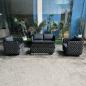 Preview: Muxing 4-teiliges Gartenmöbel-Set, Lounge-Set mit 2 Sesseln, 2-Sitzer-Sofa und Tisch, wetterbeständige Sitzgruppe für Garten und Balkon/TB627/
