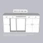 Preview: Muxing Bartheke, Theke, Empfangstheke, Kassentheke, Verkaufstheke, gewerbliche Bartheke, Rezeptionstheke, Ladentheke【BMT】
