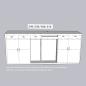 Preview: Muxing Bartheke, Theke, Empfangstheke, Kassentheke, Verkaufstheke, gewerbliche Bartheke, Rezeptionstheke, Ladentheke【BMT】