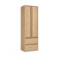 Preview: Muxing Badezimmerschrank Hochschrank mit Schubladen, schmaler Badschrank, Aufbewahrungsschrank, Stauraumschrank für Badutensilien 195*60*35cm【GSS】