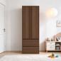 Preview: Muxing Badezimmerschrank Hochschrank mit Schubladen, schmaler Badschrank, Aufbewahrungsschrank, Stauraumschrank für Badutensilien 195*60*35cm【GSS】
