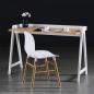 Preview: MuXing Vielseitiger Tisch – Schreibtisch, Computertisch, Bürotisch, Bartisch, Balkontisch – Modernes Design, 118×53×75 cm