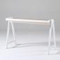 Preview: MuXing Vielseitiger Tisch – Schreibtisch, Computertisch, Bürotisch, Bartisch, Balkontisch – Modernes Design, 118×53×75 cm