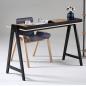 Preview: MuXing Vielseitiger Tisch – Schreibtisch, Computertisch, Bürotisch, Bartisch, Balkontisch – Modernes Design, 118×53×75 cm