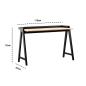 Preview: MuXing Vielseitiger Tisch – Schreibtisch, Computertisch, Bürotisch, Bartisch, Balkontisch – Modernes Design, 118×53×75 cm