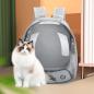 Preview: MuXing Katzenrucksack, Atmungsaktiv, Tragbar, Großes Fassungsvolumen, Doppel-Schultergurte – Haustier Rucksack für Katzen