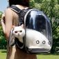 Preview: MuXing Katzenrucksack, Atmungsaktiv, Tragbar, Großes Fassungsvolumen, Doppel-Schultergurte – Haustier Rucksack für Katzen