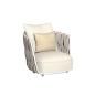 Preview: MuXing Geflochtenes Outdoor-Sofa 3er-Set mit 1-Sitzer, schrägem Ecksofa & 3-Sitzer Ecksofa, geeignet für Garten, Hof und Balkon, Beige