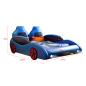Preview: Muxing Auto LED Raser Jungen Kinder Bett Cool Bequem blau