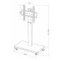 Preview: MuXing Mobiler TV-Standfuß höhenverstellbar, für 32–55 Zoll Fernseher, max. VESA 400×400 mm, max. Traglast 35 kg, schwarz 【ZJ7215】