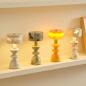 Preview: Muxing Marmor-/Jade-Tischlampe, wiederaufladbare Nachttischlampe, nordisches Design, Café- & Barleuchte 11,5 × 8 × 26 cm【dlsd】