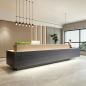 Preview: Hotel Lobby Bar Theke, Schlichte Maßgefertigte Bar Theke, Kaffee-Point Kasse, Einteilige Bar Theke