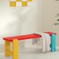 Preview: Muxing Essbank Schuhbank Haushocker Langbank Schuhhocker Esszimmerstuhl 60*23*45cm