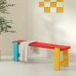 Preview: Muxing Essbank Schuhbank Haushocker Langbank Schuhhocker Esszimmerstuhl 60*23*45cm
