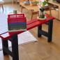 Preview: Muxing Essbank Schuhbank Haushocker Langbank Schuhhocker Esszimmerstuhl 60*23*45cm