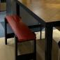 Preview: Muxing Essbank Schuhbank Haushocker Langbank Schuhhocker Esszimmerstuhl 60*23*45cm