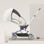 Preview: Muxing 360 Drehbar Kinderwagen Leichter Kompaktbuggy  Zusammenklappbarer Verstellbare Rückenlehne 46*72*93cm