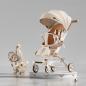 Preview: Muxing Kinderwagen Klappbuggy bis 25 kg mit Fußstütze, Kinderwagen zusammenklappbar verstellbare Rückenlehne 45*72*92cm