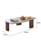 Preview: Muxing Couchtisch Moderner Couchtisch Wohnzimmertisch Tisch für Sofa Design Couchtisch 110*52*35cm【CJDS665】