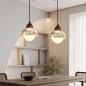 Preview: Muxing Hängeleuchte Lampschirm Pendelleuchte Flurlampe Ganglampe Korridorlampe Vintage-Hängeleuchte Ohne Leuchtmittel