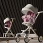Preview: Muxing  Kinderwagen zusammenklappbar verstellbare Rückenlehne 1-5 Jahre mit Sonnenverdeck Rosa 52*75*118cm /GZFLHJ/