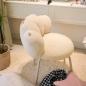 Preview: Muxing Stuhl Kosmetik Hocker in Katzenpfoten Design Beige 58*56*71 cm 【HZYAL101346】