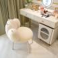 Preview: Muxing Stuhl Kosmetik Hocker in Katzenpfoten Design Beige 58*56*71 cm 【HZYAL101346】