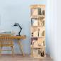 Preview: Muxing Bücherregal, drehbares Bücherregal,  Bücherregal minimalistisch,Bücherregal für den Haushalt, 5 Ebenen,Naturholzfarbe 157*40cm【SJ5-5C】