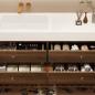 Preview: Muxing Waschbecken-Set Waschtisch Moderner Waschbecken-Unterschrank  LED Spiegel mit Schublade 120*55cm 【C152】