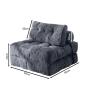 Preview: Muxing  Klappbares Sofa, Wohnzimmer-Sofa, Einzelsessel, Schlafzimmer-Sofa, Multifunktionales Sofa, Minimalistisches Sofa, 85×85×40 cm