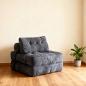Preview: Muxing  Klappbares Sofa, Wohnzimmer-Sofa, Einzelsessel, Schlafzimmer-Sofa, Multifunktionales Sofa, Minimalistisches Sofa, 85×85×40 cm