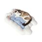 Preview: Muxing Katzenbett und Hundebett, weiche Haustier-Schlafmatte, Katzenmatte, Hundematte, Haustierdecke für kleine Hunde und Katzen Weiß