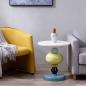 Preview: MuXing Moderner Beistelltisch für kleine Räume – Vielseitiger Dekotisch und praktischer Couchtisch für Sofa, Wohnzimmer und enge Räume L45*H69cm