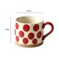 Preview: Muxing Keramik Kaffeebecher mit Henkel, Tasse, Trinkbecher, Teetasse, Cappuccinotasse, Kaffeetasse, Retro Becher 450ML