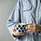 Preview: Muxing Keramik Kaffeebecher mit Henkel, Tasse, Trinkbecher, Teetasse, Cappuccinotasse, Kaffeetasse, Retro Becher 450ML